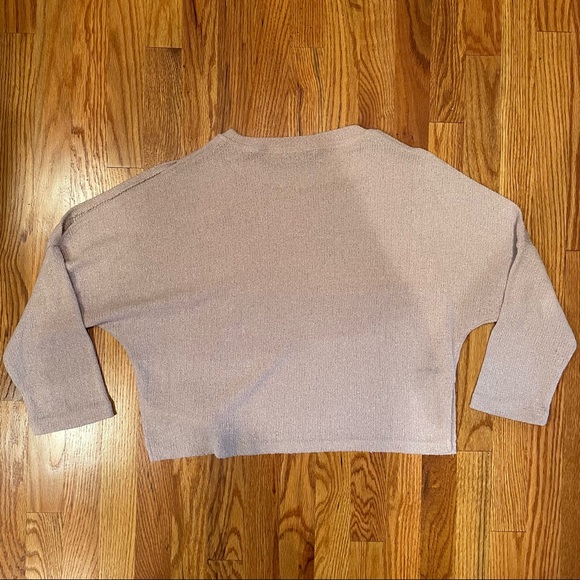 Pull&Bear mauve cold-shoulder sweater - Picture 3 of 4